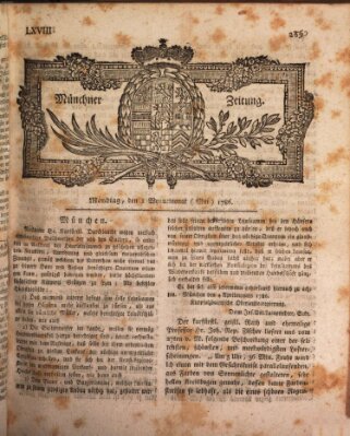 Münchner Zeitung (Süddeutsche Presse) Montag 1. Mai 1786