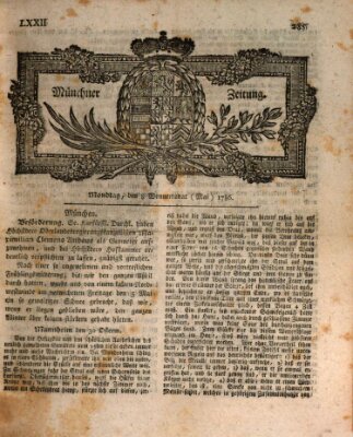 Münchner Zeitung (Süddeutsche Presse) Montag 8. Mai 1786