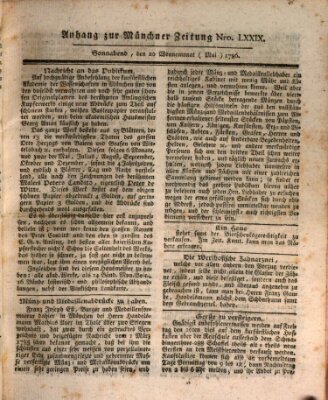 Münchner Zeitung (Süddeutsche Presse) Samstag 20. Mai 1786