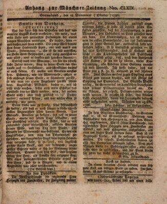 Münchner Zeitung (Süddeutsche Presse) Samstag 28. Oktober 1786