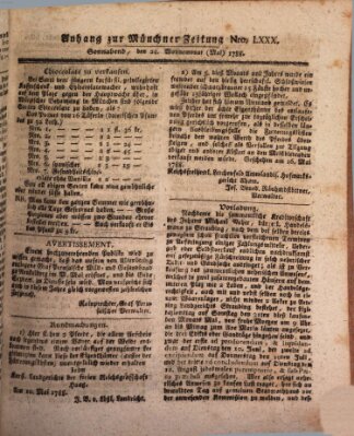 Kurfürstlich gnädigst privilegirte Münchner-Zeitung (Süddeutsche Presse) Samstag 24. Mai 1788
