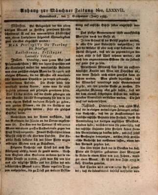 Kurfürstlich gnädigst privilegirte Münchner-Zeitung (Süddeutsche Presse) Samstag 7. Juni 1788