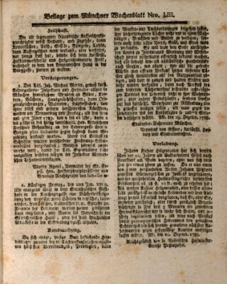 Kurfürstlich gnädigst privilegirte Münchner-Zeitung (Süddeutsche Presse) Mittwoch 31. Dezember 1788