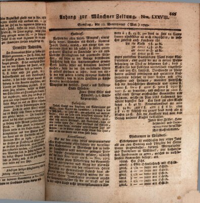 Kurfürstlich gnädigst privilegirte Münchner-Zeitung (Süddeutsche Presse) Samstag 18. Mai 1793