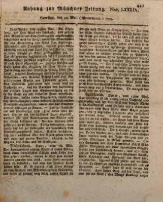 Kurfürstlich gnädigst privilegirte Münchner-Zeitung (Süddeutsche Presse) Samstag 30. Mai 1795