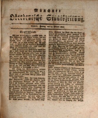 Münchner oberdeutsche Staatszeitung (Süddeutsche Presse) Freitag 14. Februar 1800