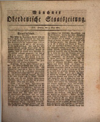 Münchner oberdeutsche Staatszeitung (Süddeutsche Presse) Freitag 2. Mai 1800