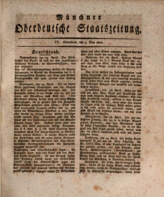 Münchner oberdeutsche Staatszeitung (Süddeutsche Presse) Samstag 3. Mai 1800