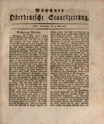 Münchner oberdeutsche Staatszeitung (Süddeutsche Presse) Donnerstag 15. Mai 1800