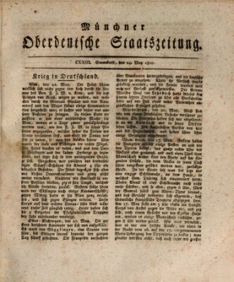 Münchner oberdeutsche Staatszeitung (Süddeutsche Presse) Samstag 24. Mai 1800