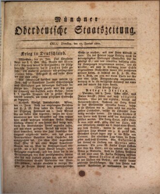 Münchner oberdeutsche Staatszeitung (Süddeutsche Presse) Dienstag 17. Juni 1800