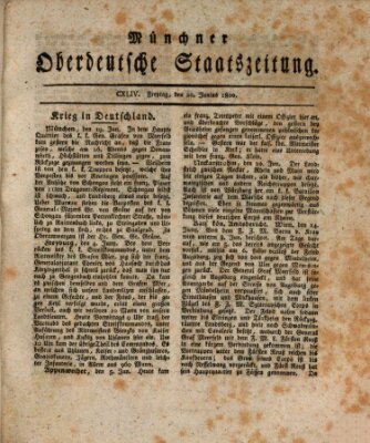 Münchner oberdeutsche Staatszeitung (Süddeutsche Presse) Freitag 20. Juni 1800