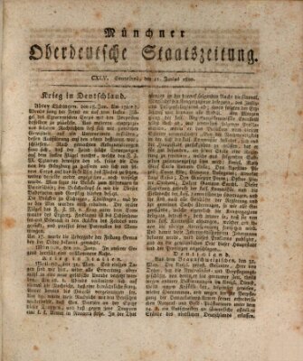 Münchner oberdeutsche Staatszeitung (Süddeutsche Presse) Samstag 21. Juni 1800