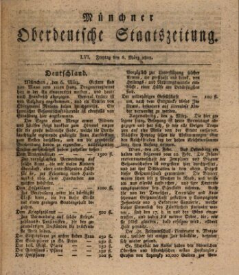 Münchner oberdeutsche Staatszeitung (Süddeutsche Presse) Freitag 6. März 1801