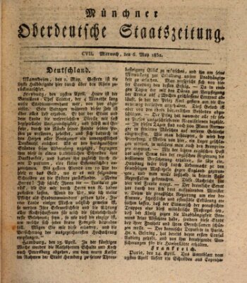 Münchner oberdeutsche Staatszeitung (Süddeutsche Presse) Mittwoch 6. Mai 1801