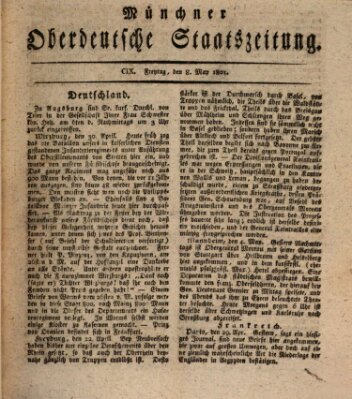 Münchner oberdeutsche Staatszeitung (Süddeutsche Presse) Freitag 8. Mai 1801