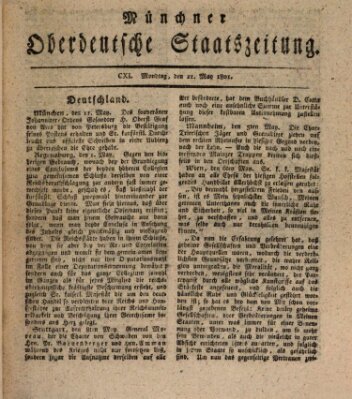 Münchner oberdeutsche Staatszeitung (Süddeutsche Presse) Montag 11. Mai 1801