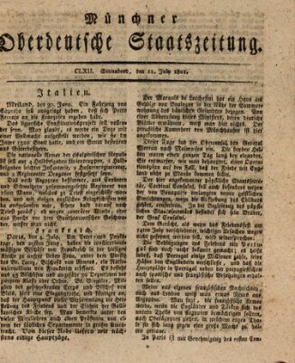 Münchner oberdeutsche Staatszeitung (Süddeutsche Presse) Samstag 11. Juli 1801