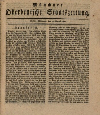 Münchner oberdeutsche Staatszeitung (Süddeutsche Presse) Mittwoch 19. August 1801