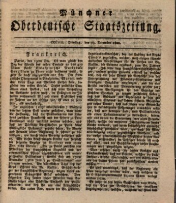 Münchner oberdeutsche Staatszeitung (Süddeutsche Presse) Dienstag 29. Dezember 1801