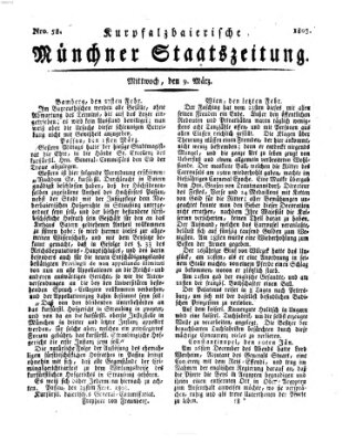 Kurpfalzbaierische Münchner Staats-Zeitung (Süddeutsche Presse) Mittwoch 9. März 1803