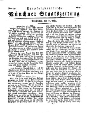 Kurpfalzbaierische Münchner Staats-Zeitung (Süddeutsche Presse) Donnerstag 10. März 1803