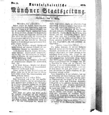 Kurpfalzbaierische Münchner Staats-Zeitung (Süddeutsche Presse) Mittwoch 30. März 1803