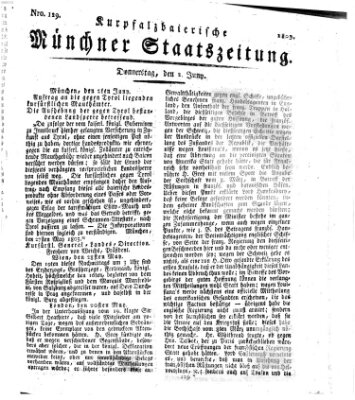 Kurpfalzbaierische Münchner Staats-Zeitung (Süddeutsche Presse) Donnerstag 2. Juni 1803