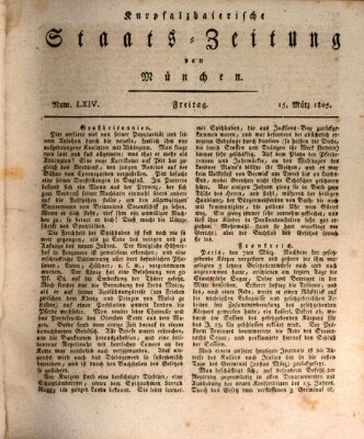 Kurpfalzbaierische Staatszeitung von München (Süddeutsche Presse) Freitag 15. März 1805