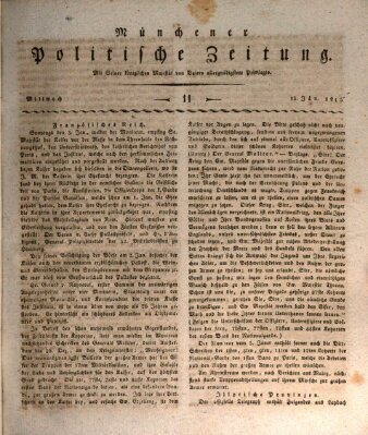 Münchener politische Zeitung (Süddeutsche Presse) Mittwoch 13. Januar 1813