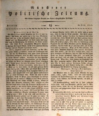 Münchener politische Zeitung (Süddeutsche Presse) Freitag 22. Januar 1813