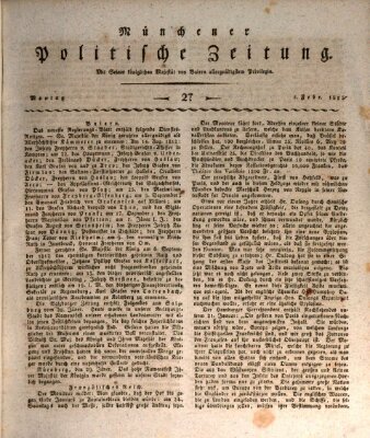 Münchener politische Zeitung (Süddeutsche Presse) Montag 1. Februar 1813