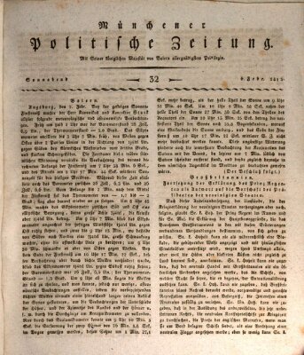 Münchener politische Zeitung (Süddeutsche Presse) Samstag 6. Februar 1813