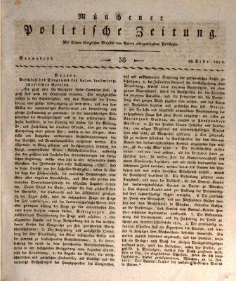 Münchener politische Zeitung (Süddeutsche Presse) Samstag 13. Februar 1813