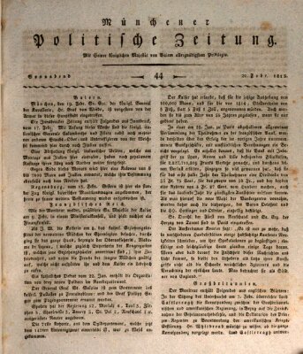 Münchener politische Zeitung (Süddeutsche Presse) Samstag 20. Februar 1813