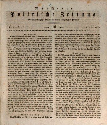 Münchener politische Zeitung (Süddeutsche Presse) Samstag 10. April 1813