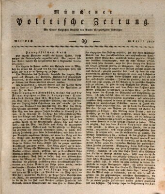 Münchener politische Zeitung (Süddeutsche Presse) Mittwoch 14. April 1813