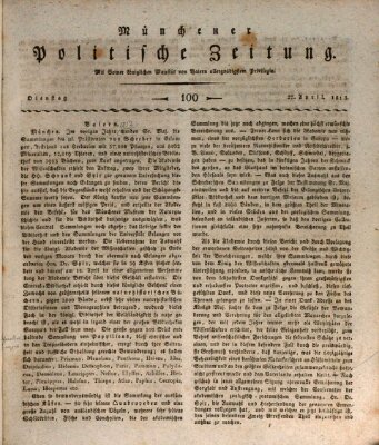 Münchener politische Zeitung (Süddeutsche Presse) Dienstag 27. April 1813