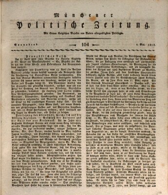 Münchener politische Zeitung (Süddeutsche Presse) Samstag 1. Mai 1813