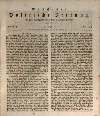 Münchener politische Zeitung (Süddeutsche Presse) Montag 3. Mai 1813