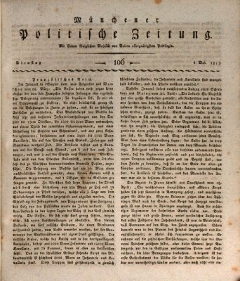 Münchener politische Zeitung (Süddeutsche Presse) Dienstag 4. Mai 1813