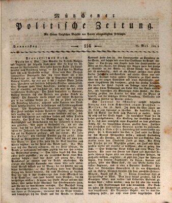 Münchener politische Zeitung (Süddeutsche Presse) Donnerstag 13. Mai 1813