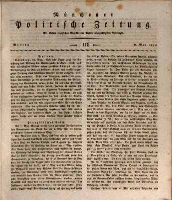 Münchener politische Zeitung (Süddeutsche Presse) Montag 17. Mai 1813