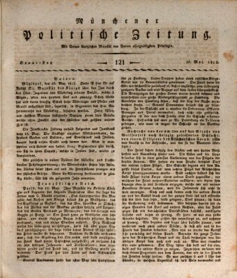 Münchener politische Zeitung (Süddeutsche Presse) Donnerstag 20. Mai 1813