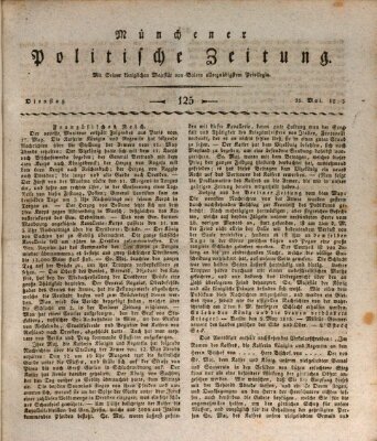 Münchener politische Zeitung (Süddeutsche Presse) Dienstag 25. Mai 1813