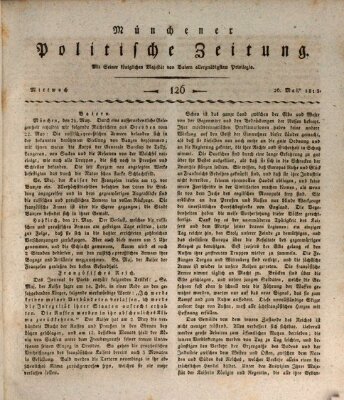 Münchener politische Zeitung (Süddeutsche Presse) Mittwoch 26. Mai 1813