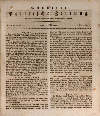 Münchener politische Zeitung (Süddeutsche Presse) Donnerstag 1. Juli 1813