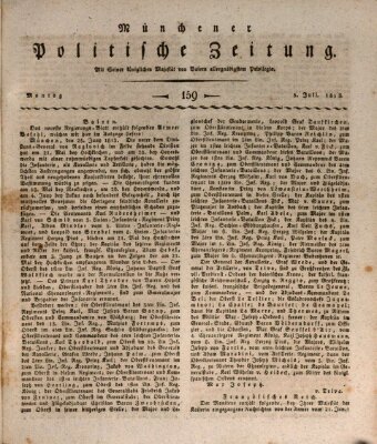 Münchener politische Zeitung (Süddeutsche Presse) Montag 5. Juli 1813