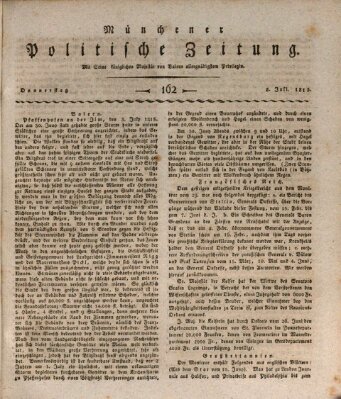 Münchener politische Zeitung (Süddeutsche Presse) Donnerstag 8. Juli 1813