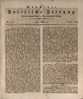 Münchener politische Zeitung (Süddeutsche Presse) Montag 12. Juli 1813